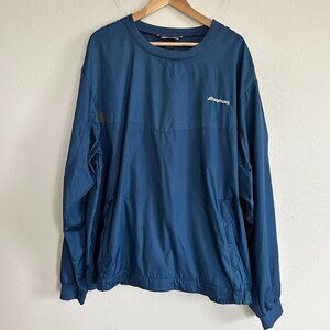 North End Jacket Snap On Tools Logo Vented Pullover Windbreaker Blue